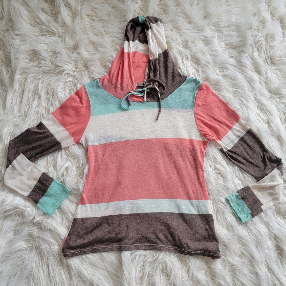Beachy Style Long Sleeve Shirt Hoodie